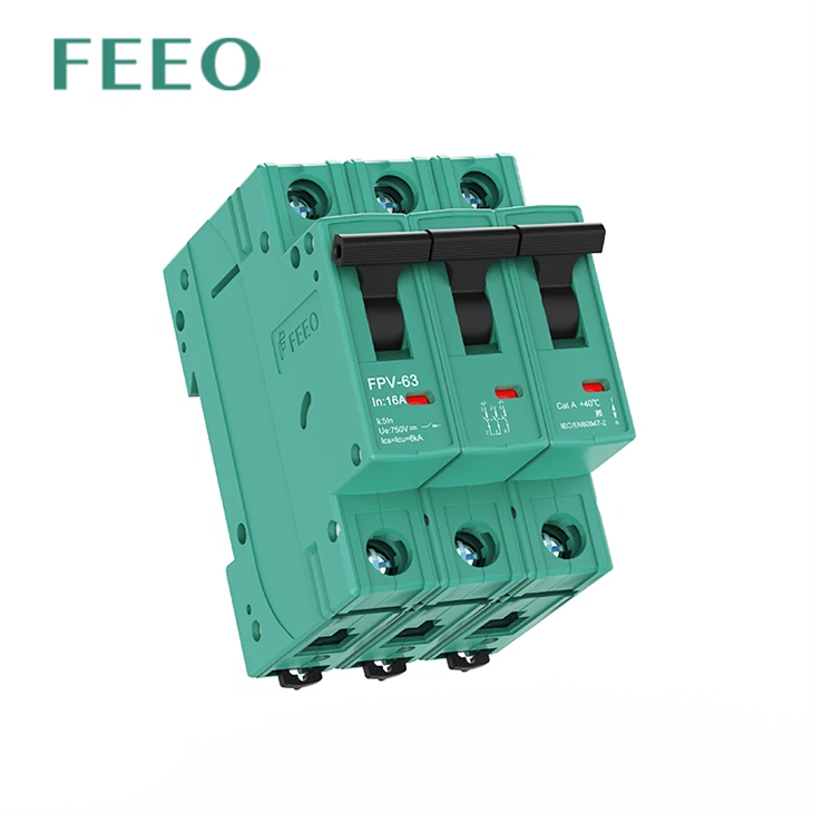 DC MCB 3P 750VDC 10KA Circuit Breaker